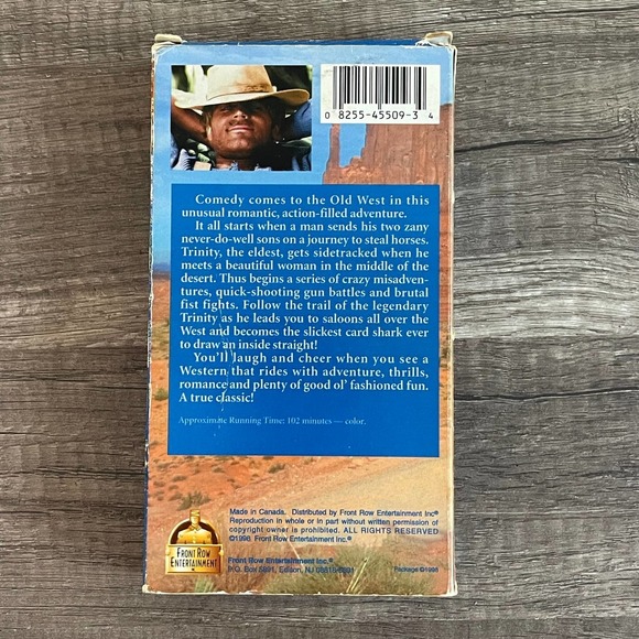 TRINITY IS TILL MY NAME - TERENCE HILL BUD SPENCER [ VHS ] FRONT ROW ENT. - Picture 2 of 6